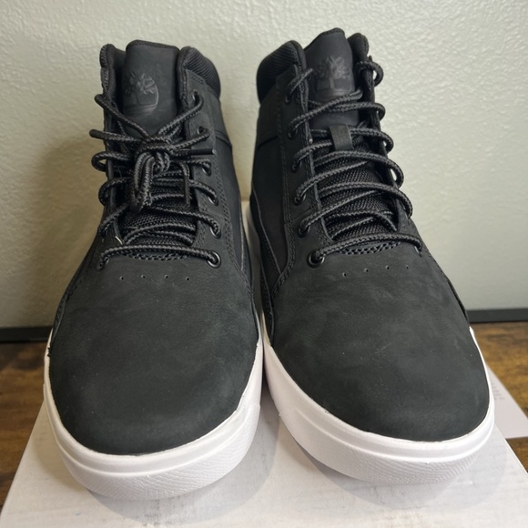 NIB MEN TIMBERLAND TB 0A69V5 ALLSTON MID LACE BLACK NUBUCK BOOT SNEAKER SHOE - Picture 2 of 5